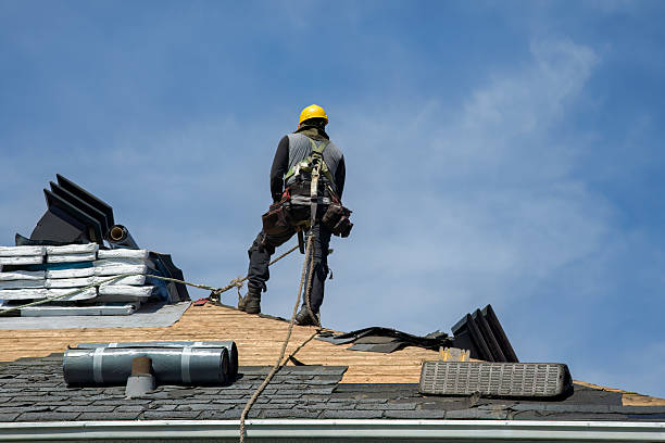 Professional Roof Replacement technician working in Middlefield, CT